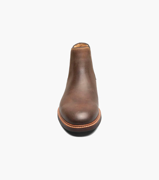 Florsheim Men's Anthem Plain Toe Chelsea Boot Wide 2E, Brown