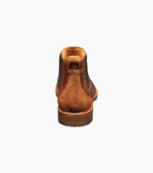 Florsheim Men's Lodge Plain Toe Gore Boot, Chestnut