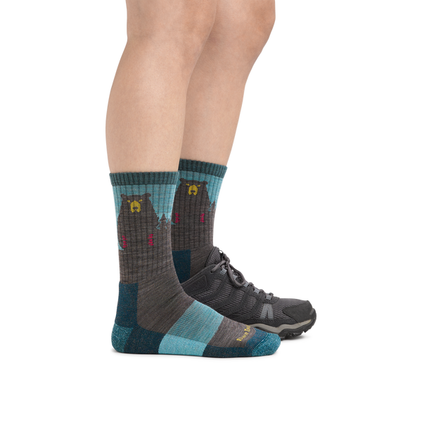 Darn Tough Women's Bear Town merino wool hiking micro Crew socks