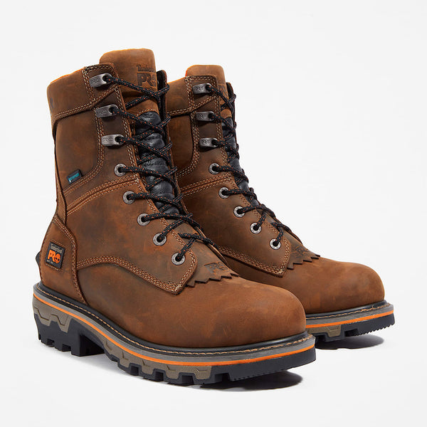 Timberland Men's PRO Boondock HD Waterproof Work Boot, wide 2E, Brown Earth