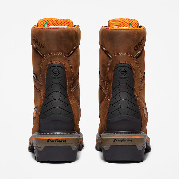 Timberland Men's PRO Boondock HD Waterproof Work Boot, wide 2E, Brown Earth