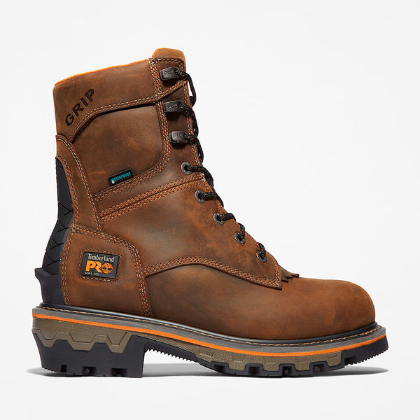 Timberland Men's PRO Boondock HD Waterproof Work Boot, wide 2E, Brown Earth