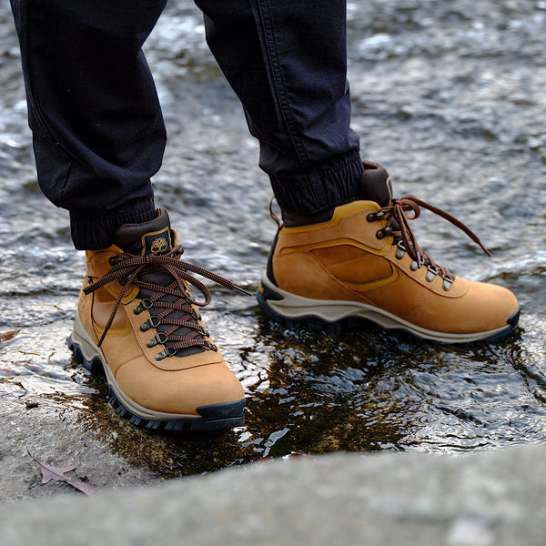 Timberland Men's Mt. Maddsen Waterproof mid-hiker boot, Wheat Nubuck