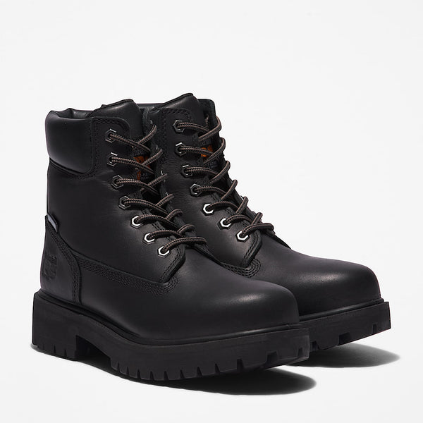 Timberland Men's PRO Direct Attach 6 in Waterproof Insulated Work Boot, Black