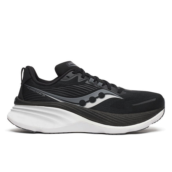 Saucony Men's Hurricane 24, black/white